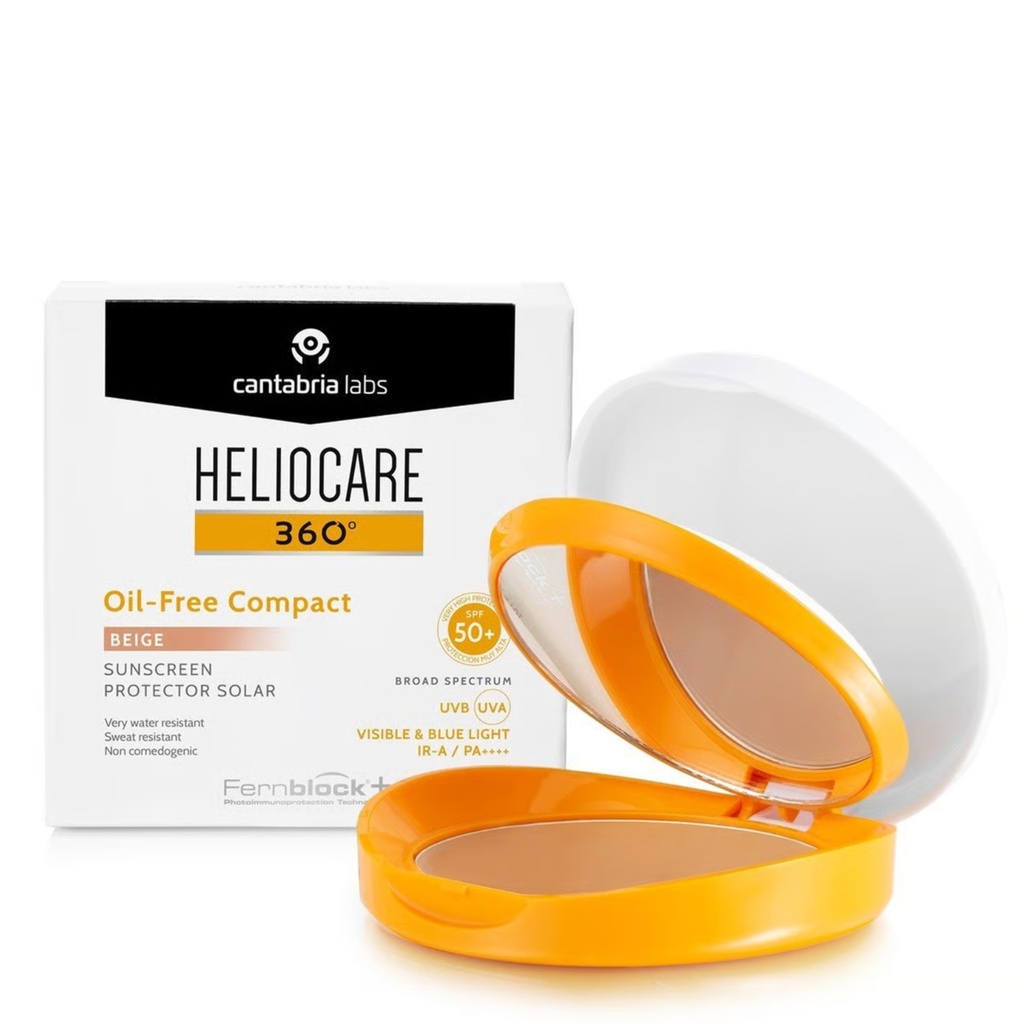 [25257] HELIOCARE 360 OIL-FREE APSAUGINĖ KOMPAKTINĖ PUDRA SPF50, 10 G (Beige)