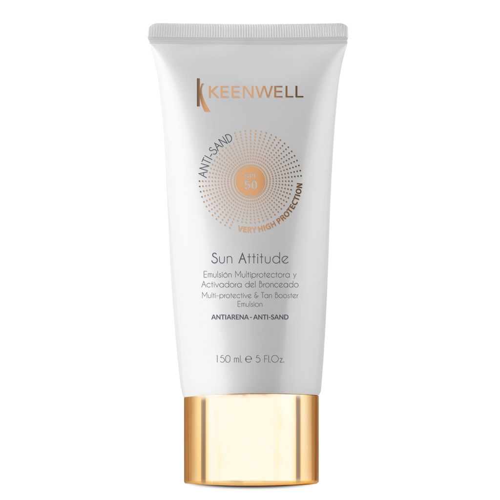 [K4043017] KEENWELL SUN ATTITUDE ANTI-SAND PROTECTIVE TANNING EMULSION FOR THE BODY SPF50, 150 ML