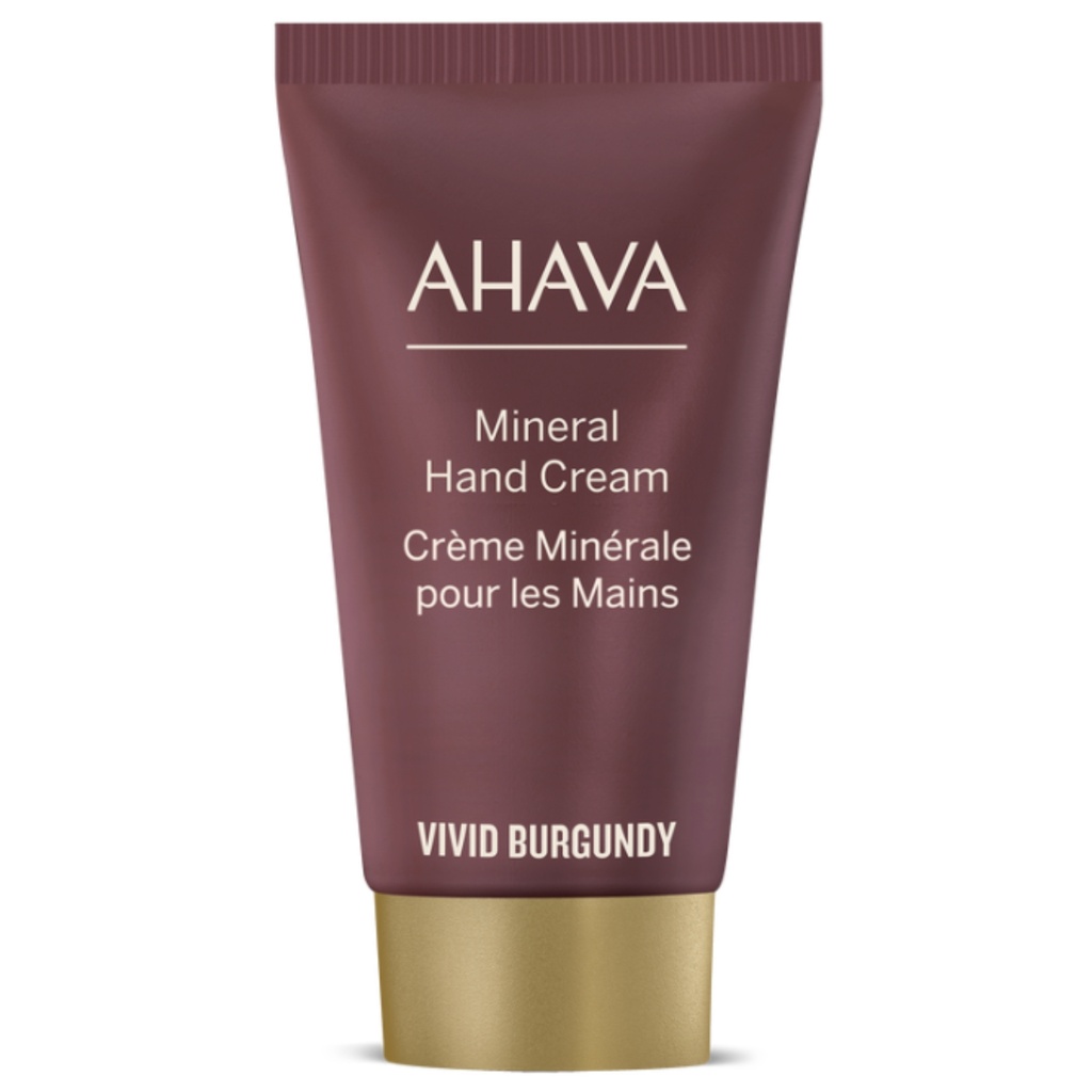 AHAVA MINERAL VIVID BURGUNDY HAND CREAM, 40 ML