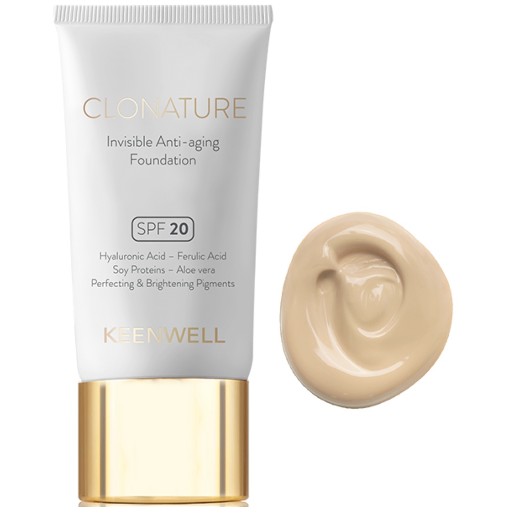 [K1424501] KEENWELL CLONATURE JAUNINANTIS MAKIAŽO PAGRINDAS SPF20, 30 ML (Nr.1)