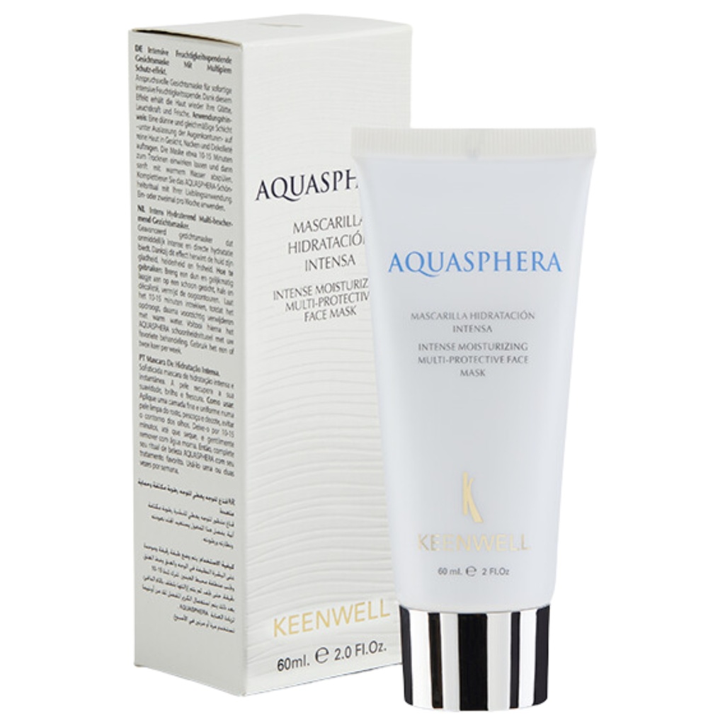 [K3213001] KEENWELL AQUASPHERA INTENSYVIAI DRĖKINANTI APSAUGINĖ VEIDO KAUKĖ, 60 ml