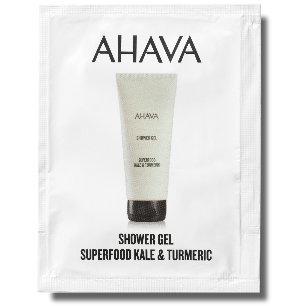 [31316065T] AHAVA KALE & TURMERIC SHOWER GEL, 6 ML