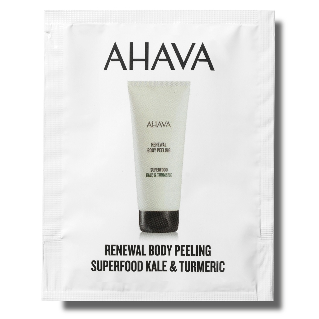 [31416065T] AHAVA KALE & TURMERIC BODY SCRUB, 6 ML