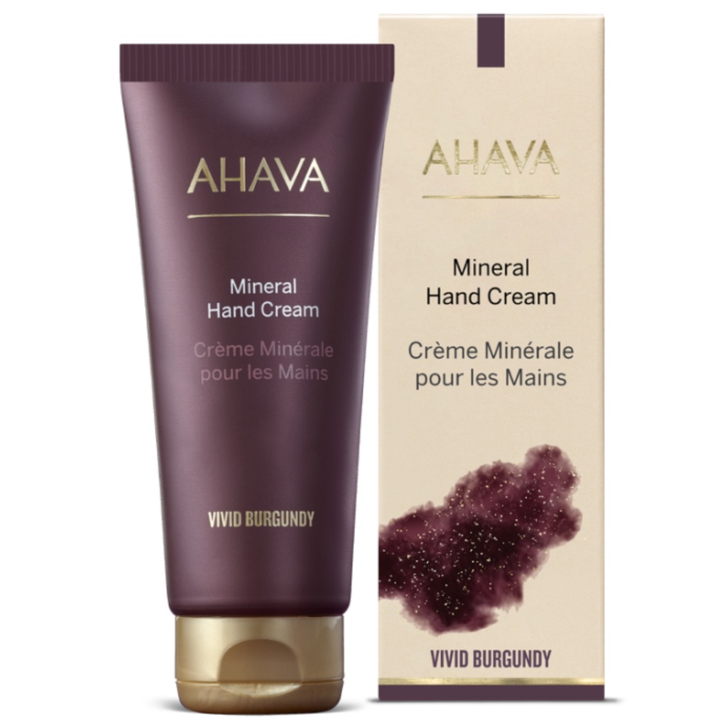 AHAVA MINERAL VIVID BURGUNDY RANKŲ KREMAS, 100 ML