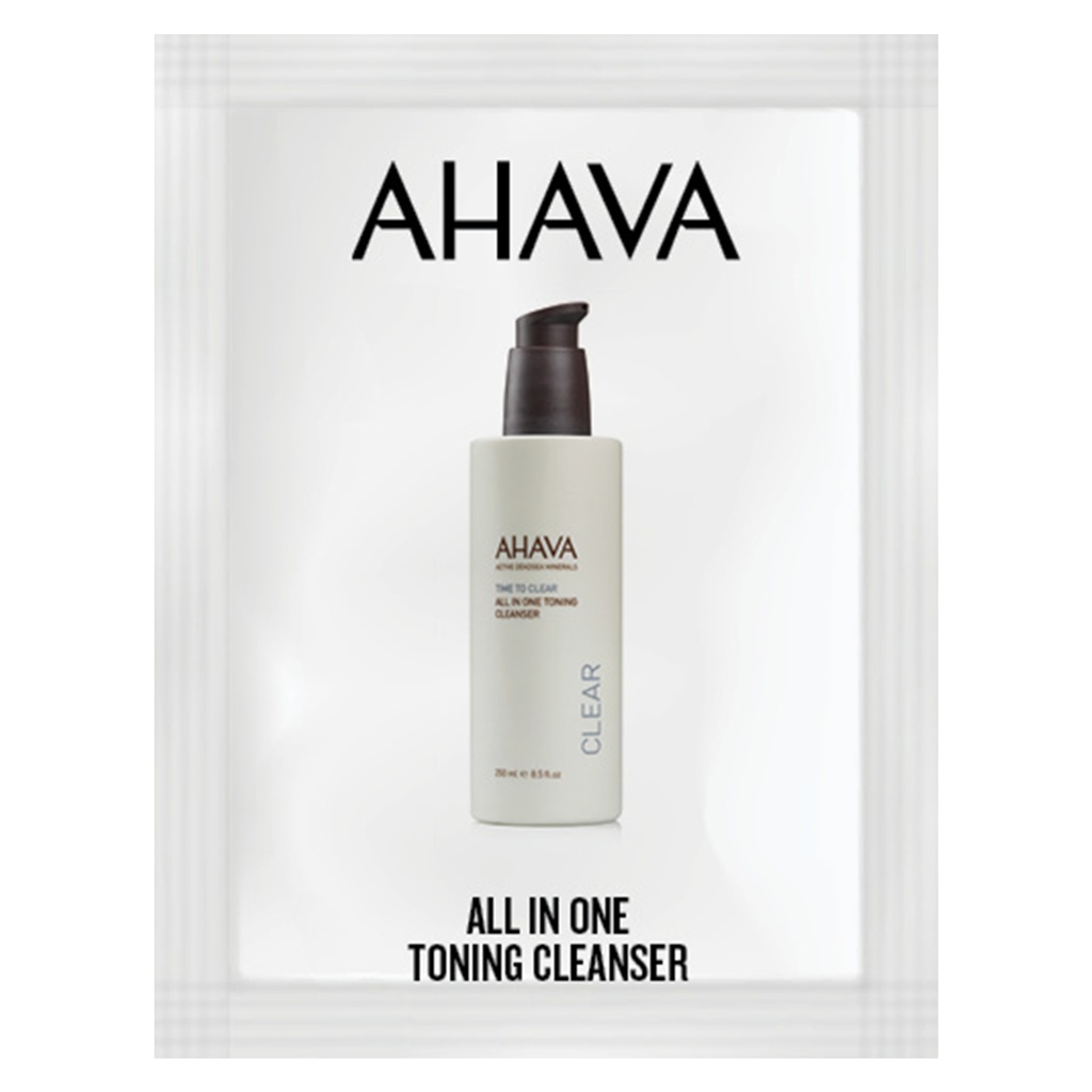 [31215065Q] AHAVA TIME TO CLEAR ALL-IN-ONE TONING CLEANSER, 4 ML