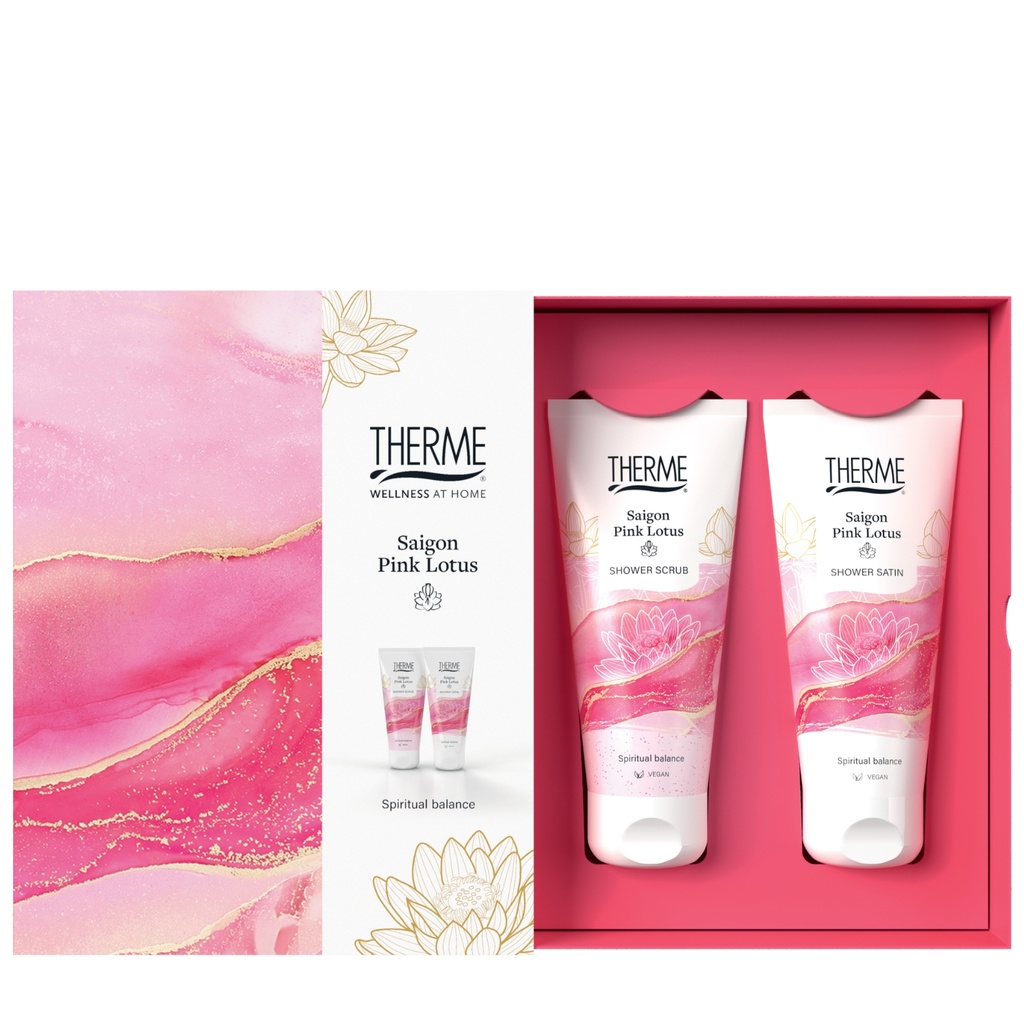 [68592] THERME SAIGON PINK LOTUS HOLIDAY SET