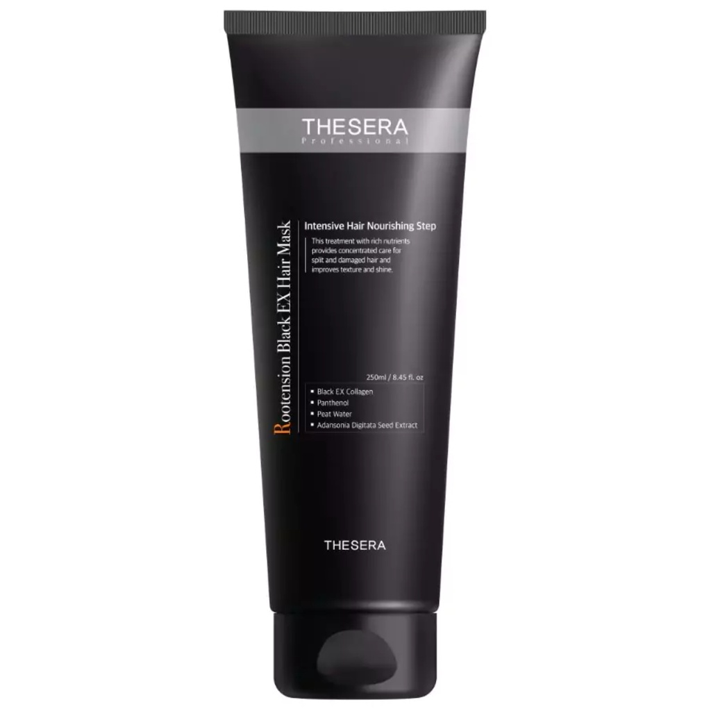 [721097] THESERA ROOTENSION BLACK EX PLAUKŲ KAUKĖ, 250 ML