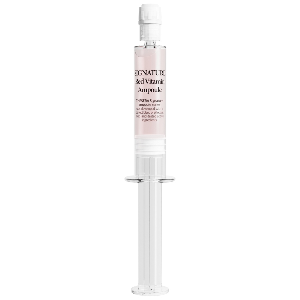 [m721042] THESERA SIGNATURE RAUDONŲJŲ VITAMINŲ ŠVIESINAMOJI IR SKAISTINANTI AMPULE, 1x4 ML