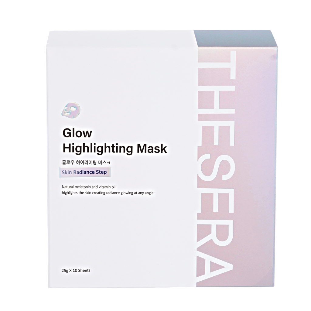 THESERA GLOW SPINDINTINĖ VEIDO KAUKĖ, 10 x 25 g